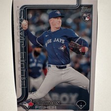 Topps 2025 Update Series Braydon Fisher Rookie Blue Jays #US89 Baseball Card. rookie card picture