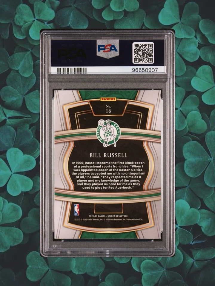 2021 Select #16 Select Company Bill Russell PSA 9 - Image 2 of 3