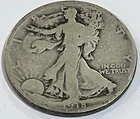 1918-D Walking Liberty Half Dollar. 90% Silver. Free Shipping!