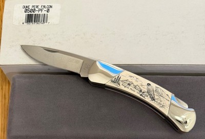 BUCK 500 DUKE SCRIM PEREGRINE FALCON KNIFE NEVER USED IN BOX N24