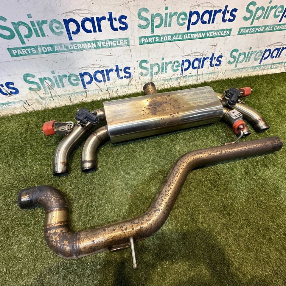 2017 VW GOLF R MK7 AUDI S3 2.0L STANDARD EXHAUST CAT BACK GENUINE STOCK QUAD TIP - Image 4 of 4