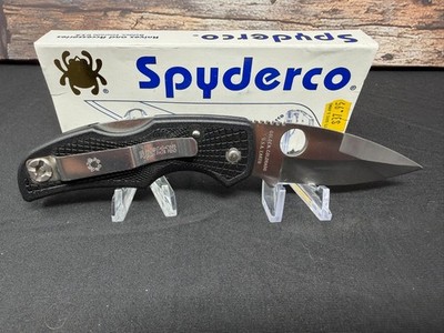 RARE EARLY 1ST GENERATION SPYDERCO NATIVE KNIFE ORIGINAL BOX AND PAPERWORK