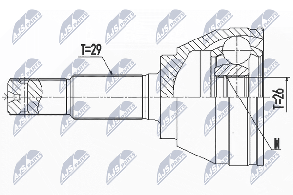 NTY Gelenksatz, Antriebswelle NPZ-NS-097-image