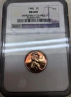 1942 Lincoln Wheat Cent PROOF NGC IMPROPERLY CLEANED Low Mintage Proof EYE APEAL