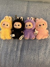 Lot of 4 Authentic pop mart the monsters Labubu pin for love- letters:P, R, T, U