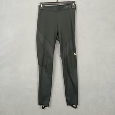 Nike Pro Hyperwarm Leggings Pants Womens 25 Black Warm Up Running Training Yoga