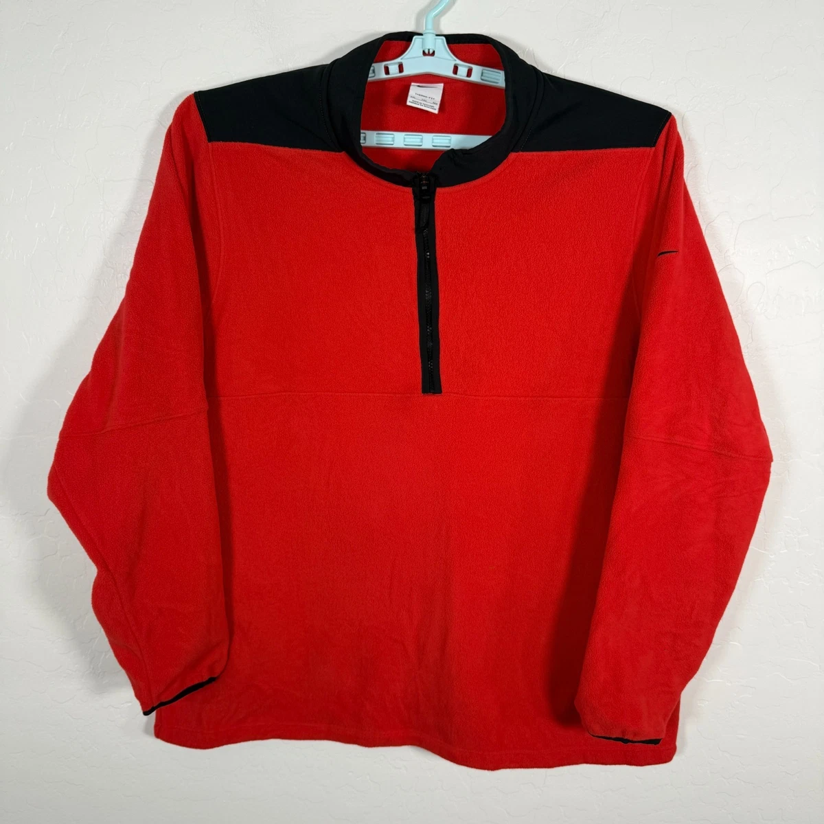 Nike Men's Red 1/2 Zip Features for sale | eBay