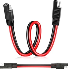 SAE to SAE Extension Cable 1FT, 14AWG Heavy Duty Pure Copper Connector Quick Con