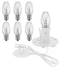 Himalayan Salt Lamp Cord White, 6ft with Dimmer Switch, Cord with 3.34 Inch B...