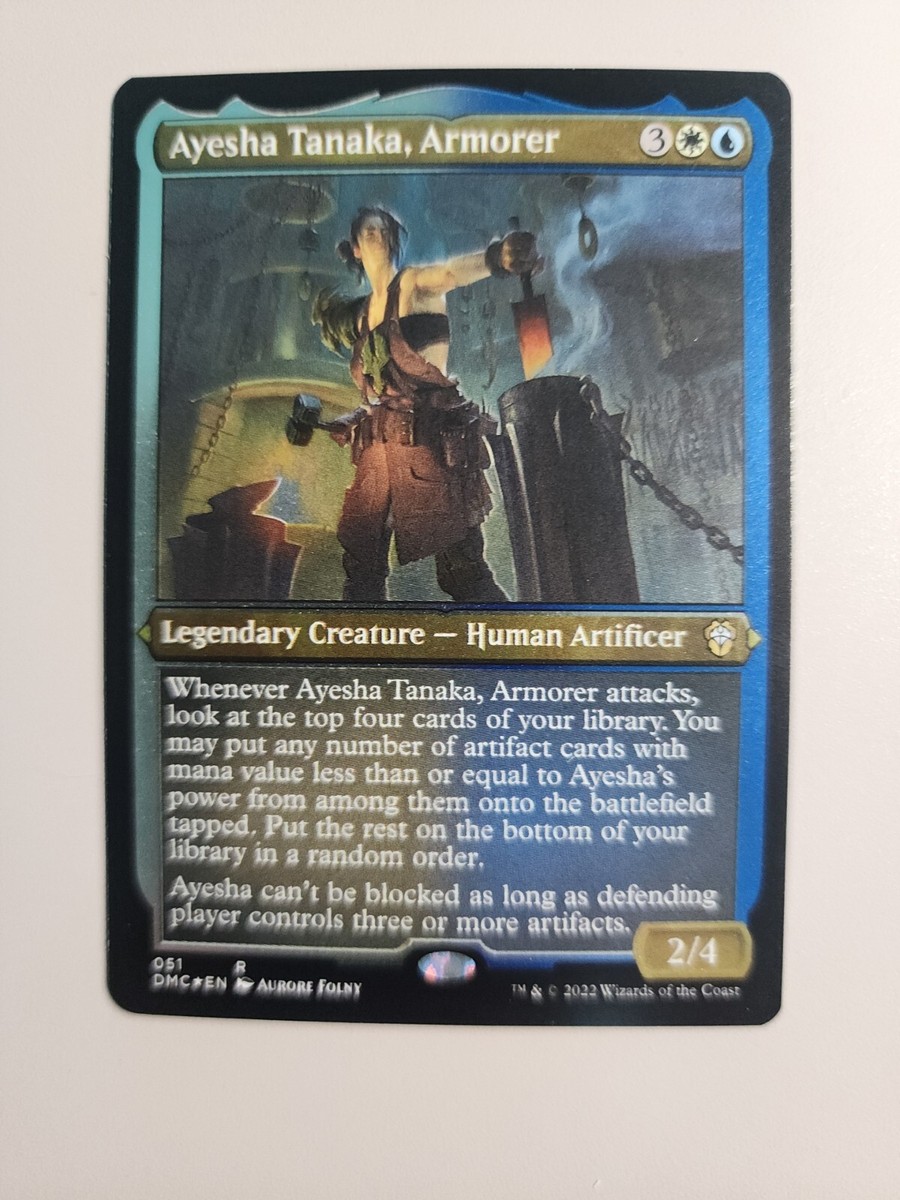 MTG Ayesha Tanaka, Armorer Commander: Dominaria United 051 Etched
