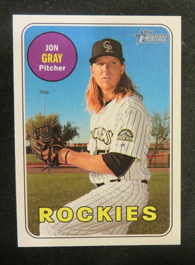 2018 Topps Heritage, Colorado Rockies - JON GRAY
