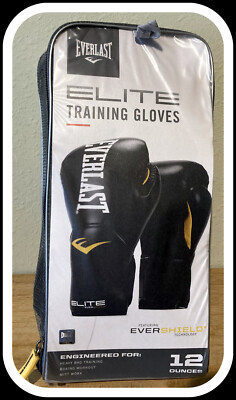 Everlast Elite 12 oz Heavy Bag  Mitt Work Training Gloves New in Original Bag