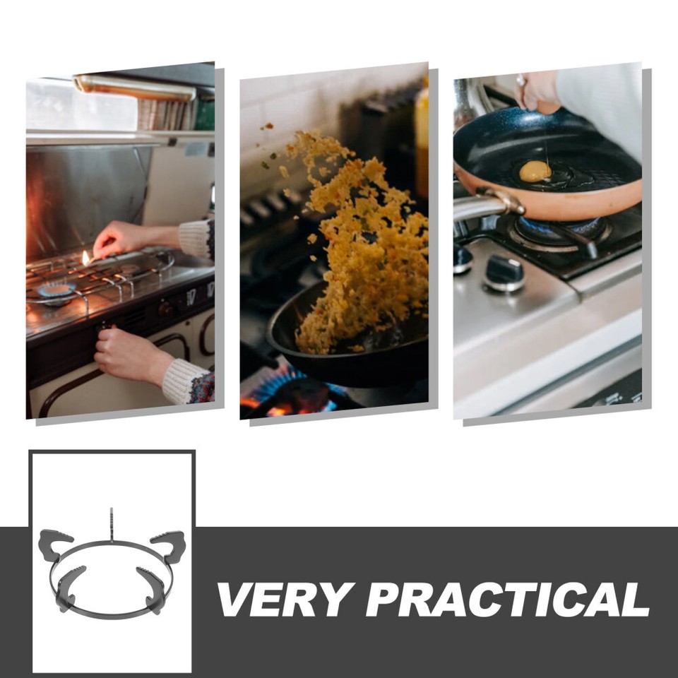 Pan Wok for Electric Gas Stove Bracket Kitchen Burner Heatresistant eBay