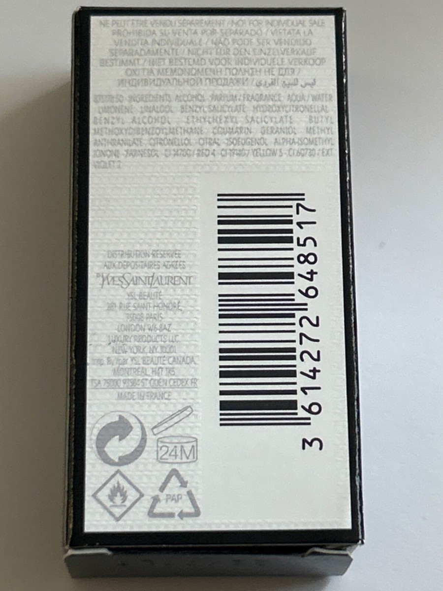 YVES SAINT LAURENT LIBRE Eau De Parfum EDP MINI 0.25oz, 7.5ml New