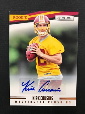 2012 Panini Rookies & Stars #185 Kirk Cousins Rookie Auto /399 Atlanta Falcons