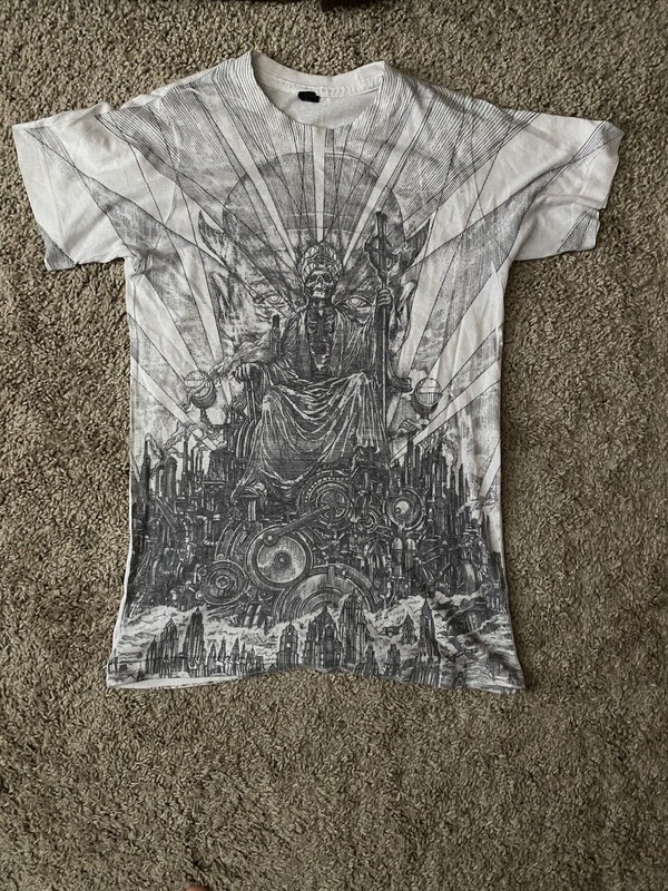 Ghost “Popestar” White Shirt Full Design Men’s Small