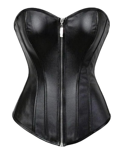 Gold & Black Brocade Corset Coquette Bustier Boned Lace up Drag