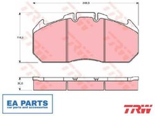 Brake Pad Set, disc brake for MAN TRW GDB5086