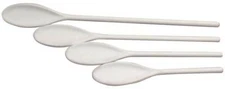 Chef Craft 20769 Spoon Set, White, Set of 4, Various sizes (10-13.5")
