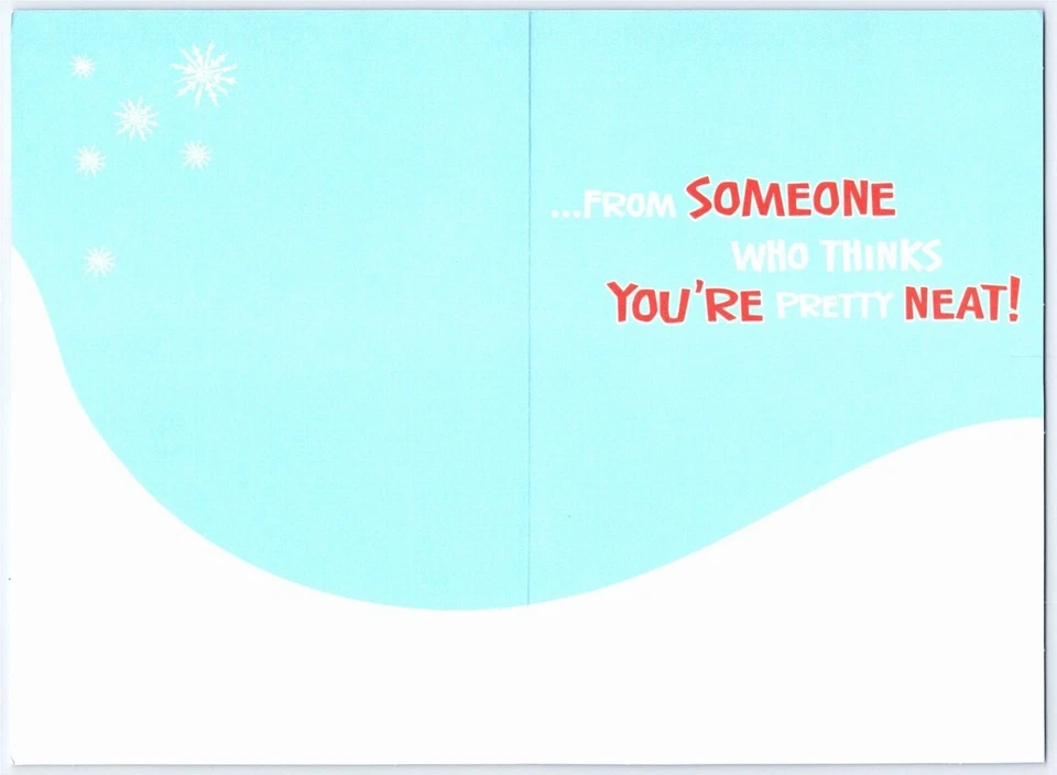 SCOOBY DOO сноуборда крестник Hallmark Рождественская поздравительная открытка с конвертом MG88 - Изображение 2 из 3