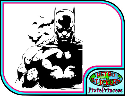 Batman M Vinyl Aufkleber Wandposter Kunst Schlafzimmer Dc Comics Auto Rad Window