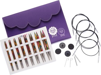 KNITPRO Replaceable Circular Needles Symphony Wood New Deluxe Set 20661 New