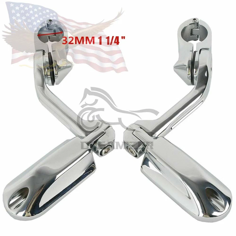 Clavijas largas de carretera para motocicleta Harley Sportster Softail Electra Glide Foto 4 de 4