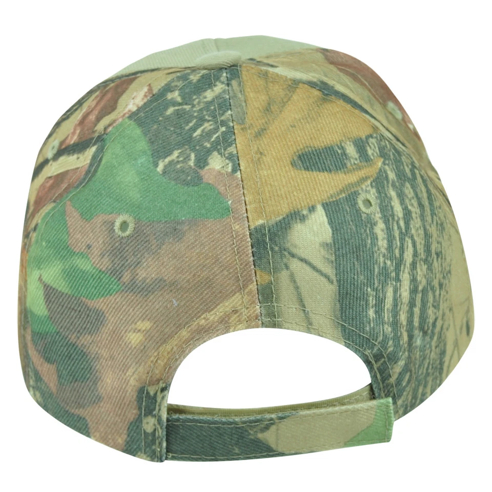Buffalo Wild Animal Camouflage Camo Two Tone Outdoors Hat Cap Camping - Image 2 of 2
