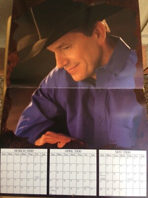 NEW George Strait calendar June 1999-August 2000 | eBay