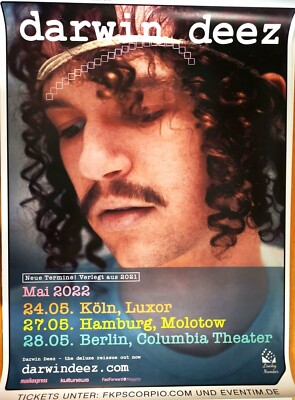 DARWIN DEEZ  2022 TOUR - orig. Concert Poster -- Konzert Plakat - DIN A1