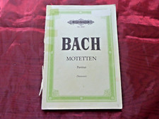 BACH Motetten Partitur (Neumann) Noten gemischter Chor Edition Peters Nr.3492