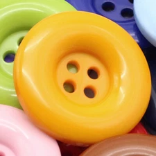 10x DIY Round Resin Sewing Buttons 4-Hole Overcoat Trench Coat Button Clothing