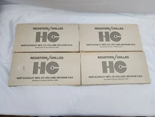 Vintage Hart & Cooley 10" x 4" White Registers (661 Series) Lot of 4.