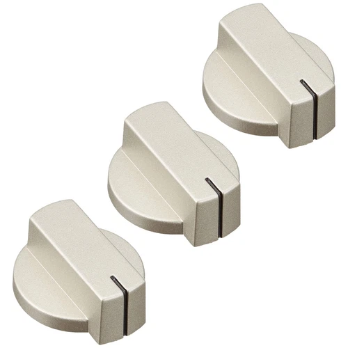 THETFORD SPARE COOKER KNOBS 3x TOPLINE PRIMA DUPLEX SPINFLO MATTE NICKEL