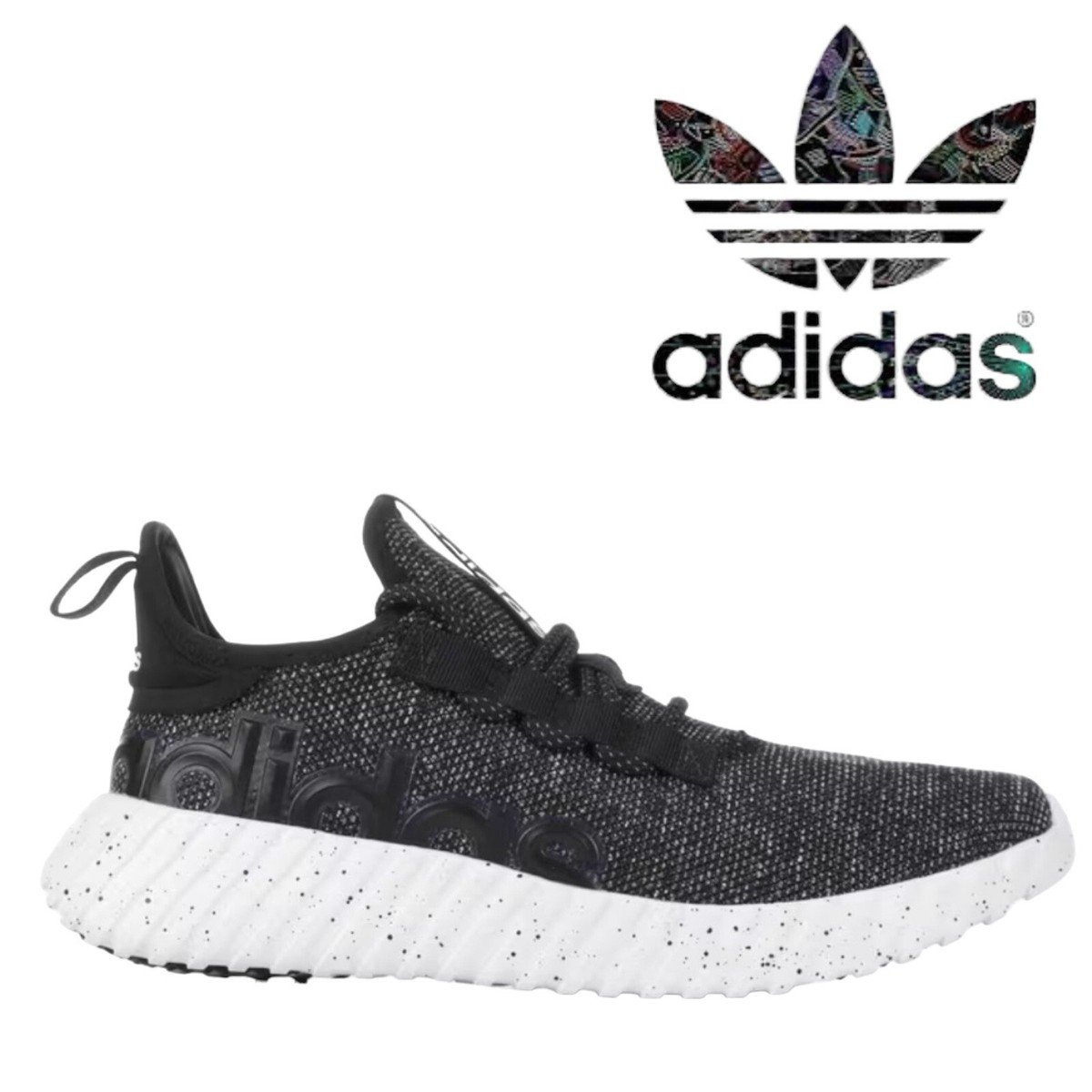 Adidas Kaptir 3.0 Black WhiteRunning Shoes Athletic  display picture 1