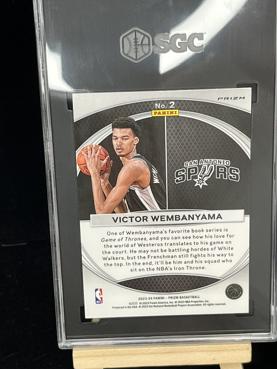 2023-24 SGC 9.5 Prizm Victor Wembanyama Green Global Reach RC #2