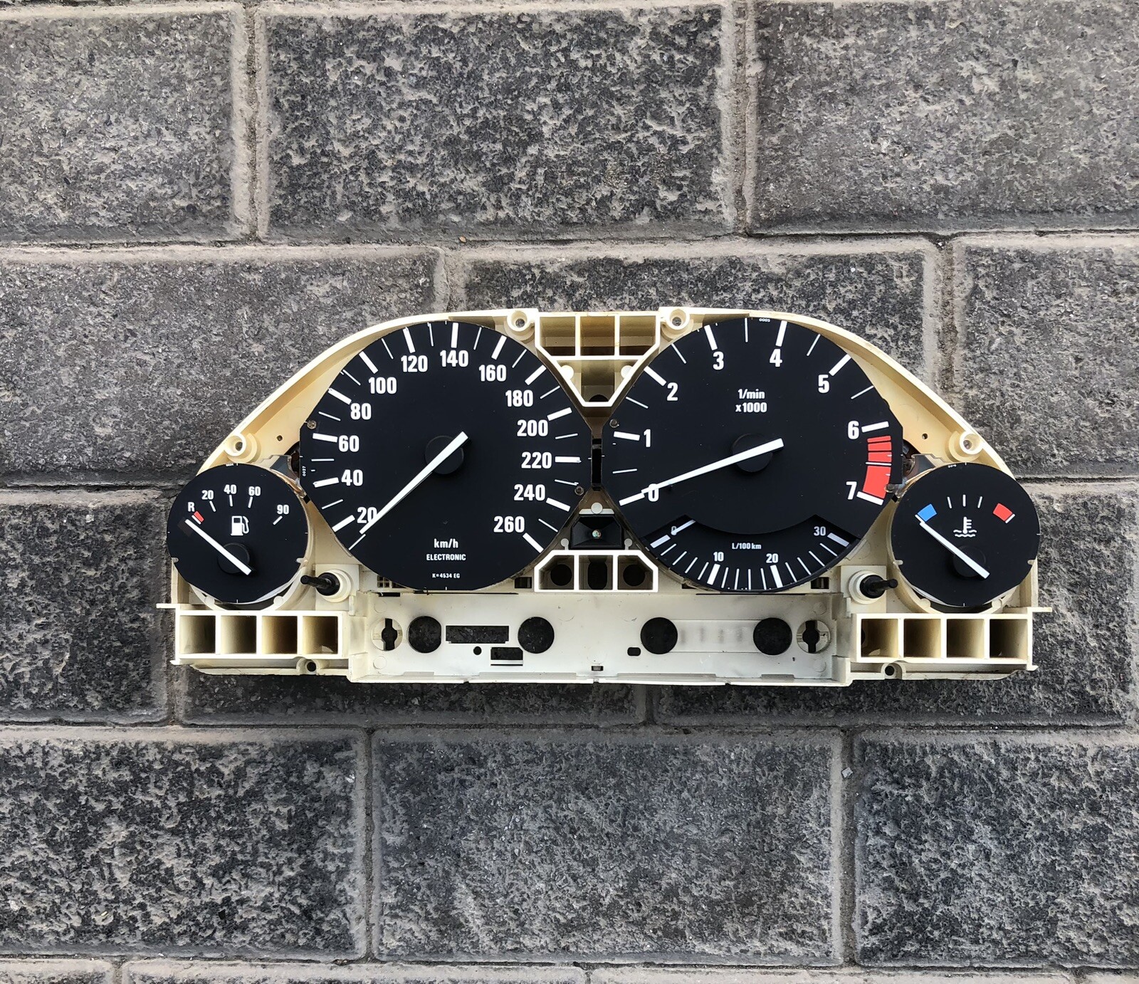 BMW 86-88 E32 Instrument Cluster Support And Gauges 735i M30 6 ...