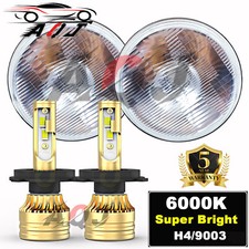 For 1953-1977 Ford F-100 F-250 F-350 Pickup Pair 7 Inch Led Headlights Hilo For 1953-1977 Ford F-100 F-250 F-350 Pickup Pair 7 Inch Led Headlights Hilo