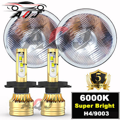 DOT Approved 7'' inch Round Led Headlight High-Low Beam for Chevy II/Nova 69-79