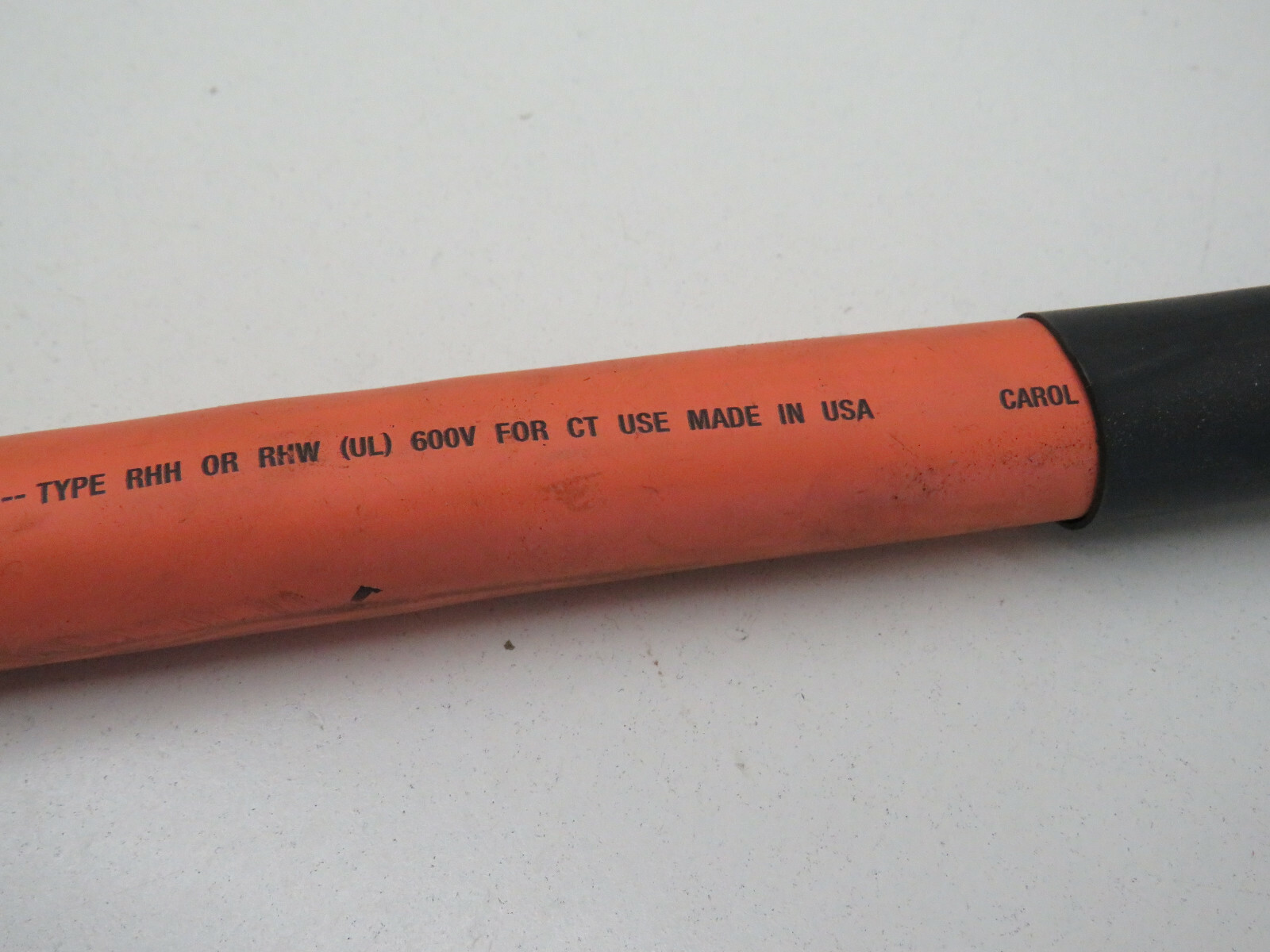 ARC Welding Cable 4/0AWG Type RHM RHW, 15" Long with 1/2" Terminal Lugs