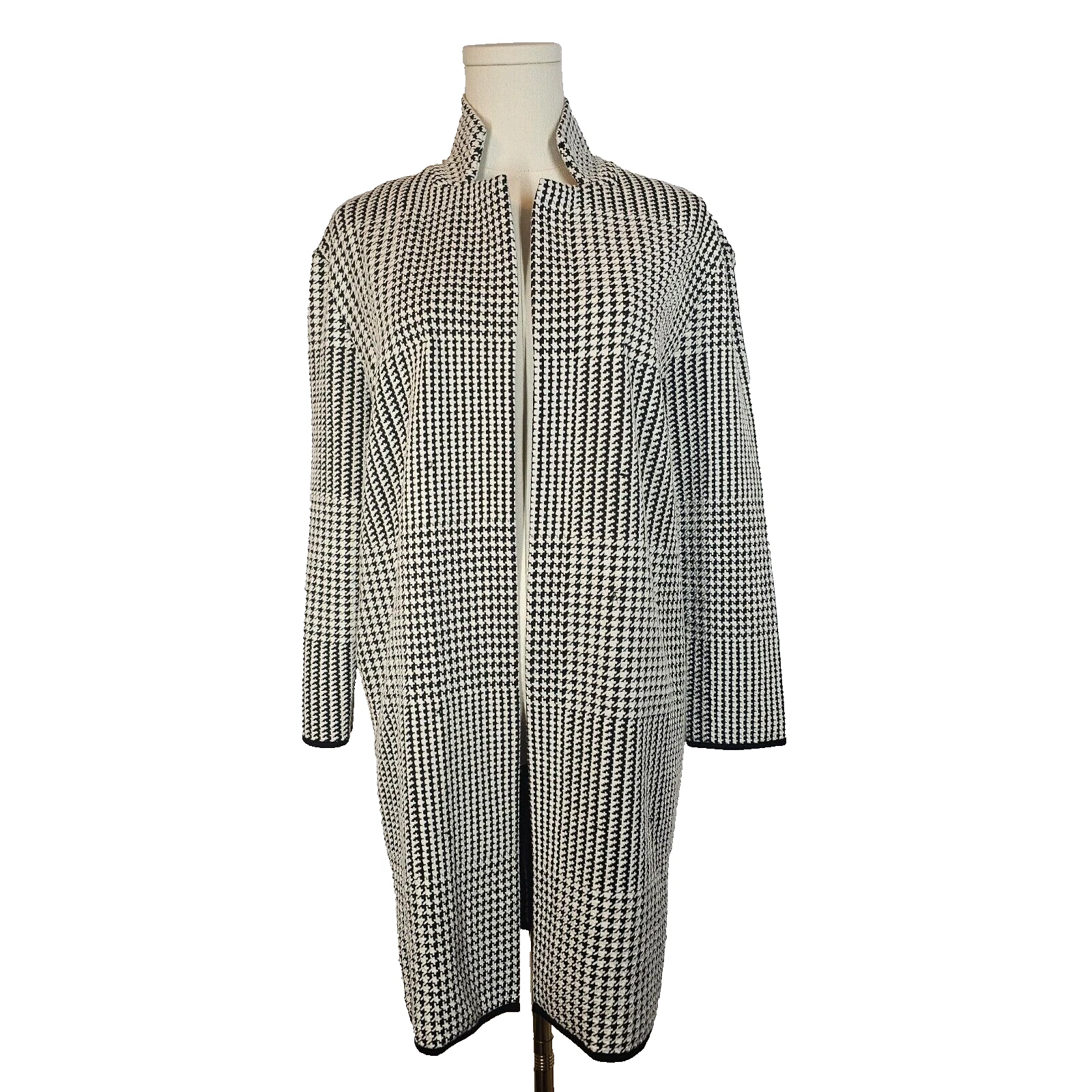 Philosophy Jacquard Houndstooth 3/4 Sleeve Open Front Jacket Career Old Money S
Opens in a new windo