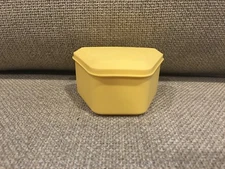 Denture Bath Yellow Box Mouth Guard Dental Storage Container
