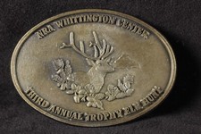 NRA Whittington Center Third Annual Trophy Elk Hunt Belt Buckle Never Worn