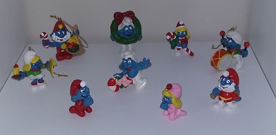 SMURF Schleich - Lot of 9 Christmas Figures - NEW (Smurf Smurf Smurf Smurf)