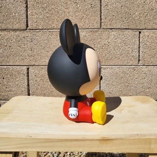 Disney Baby Mickey Mouse sitzend PVC Figur Münzbank 8 Zoll rot & schwarz - Bild 5 von 5