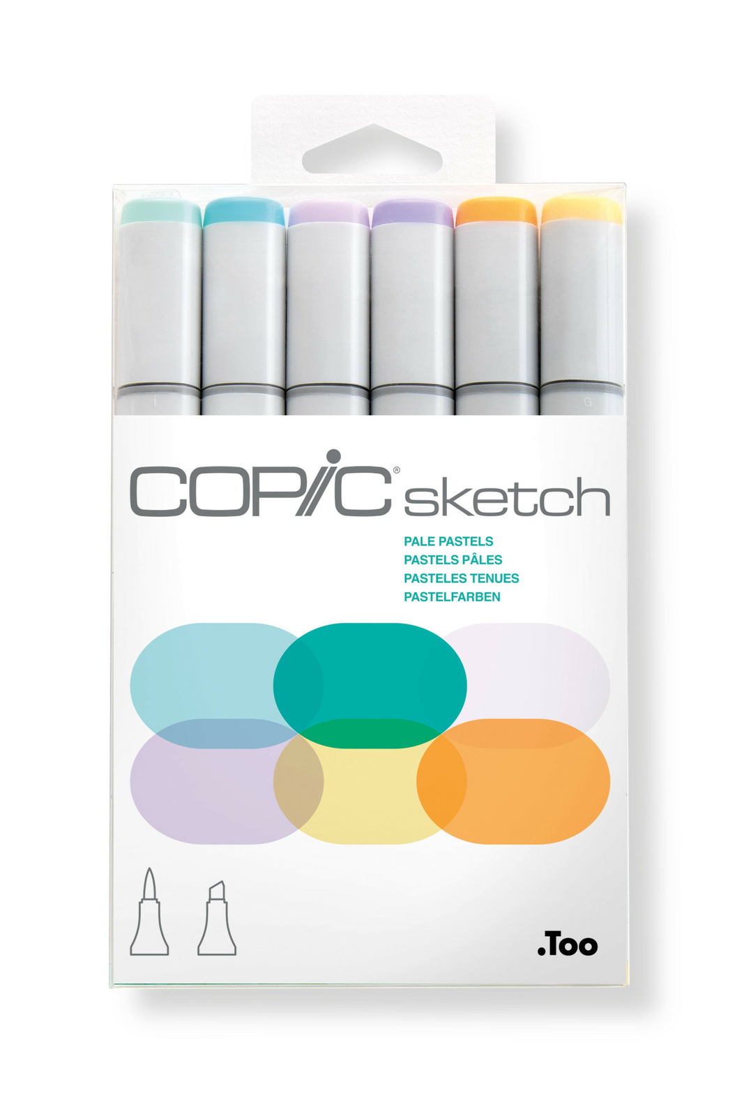 Set Copic Sketch Pennarelli Manga 6 Colori Pastello