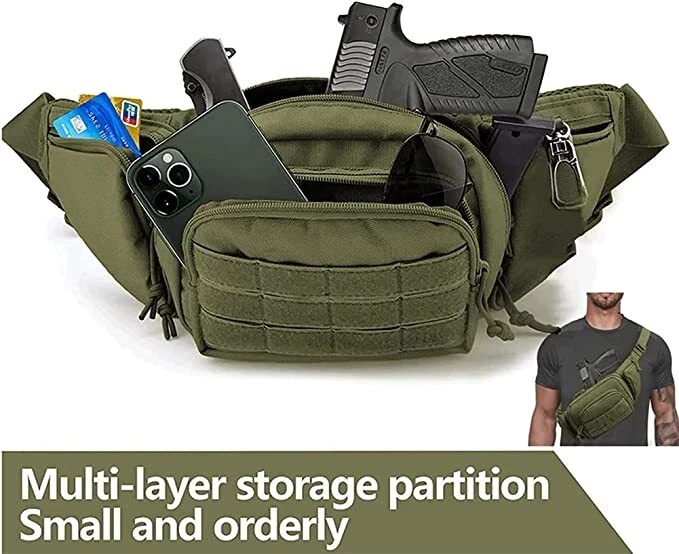 Fanny Pack Holster Fits 1911, Glock, H&K, Ruger, S&W M&P Shield Taurus Sig Sauer - Image 4 of 4