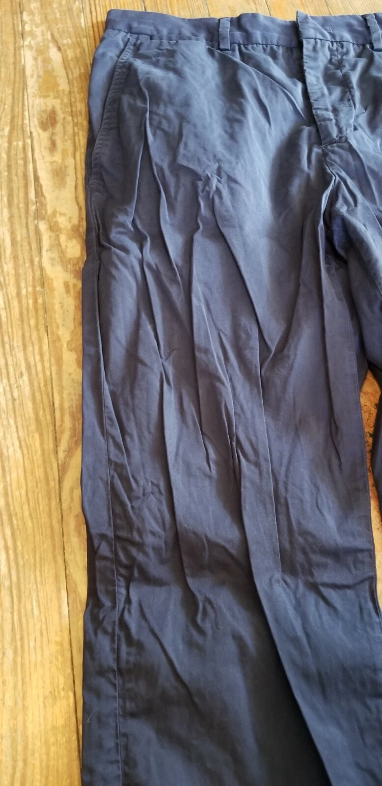 Pantaloni da donna blu McQ Alexander McQueen taglia IT 44 US 30 anteriore piatto