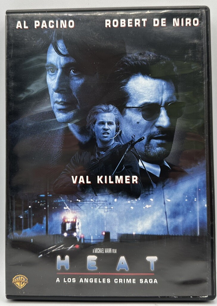Heat Widescreen DVD Al Pacino Robert De Niro Val Kilmer Free Shipping 2007