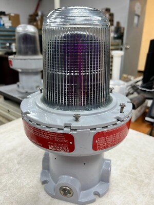   NEW EDWARDS SIGNALING 1/2'' HAZ LOC PURPLE ADAPTABEACON 120V 106E XC STM-N5